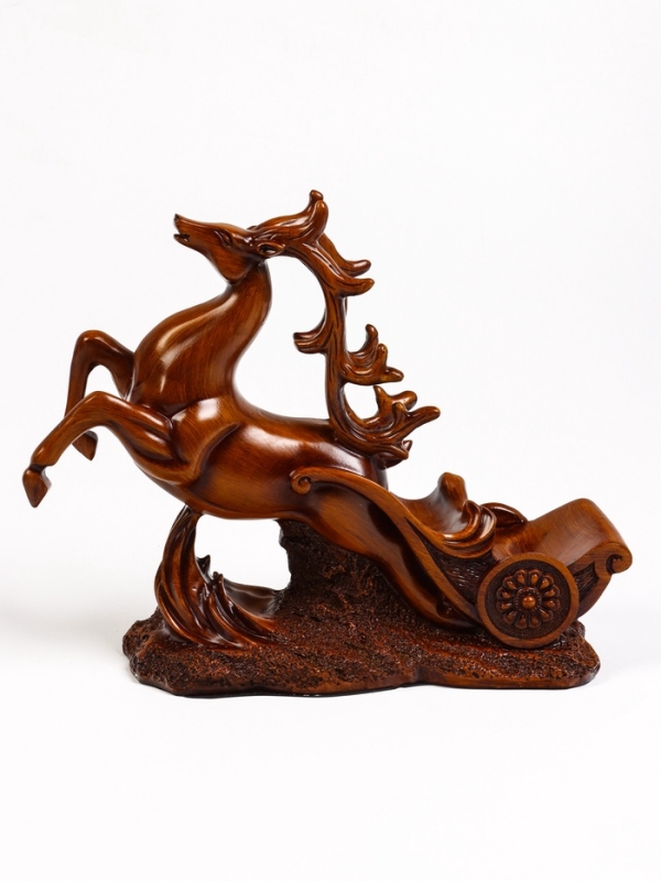 Подставка для бутылки  Подставка для бутылки "Олень" под дерево, 17.12.28см