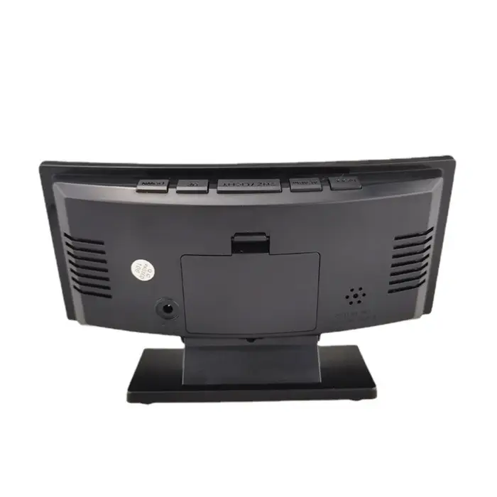 Часы - будильник электронные настольные с термометром, календарем, 17&times;9.5 см, 3хААА, USB