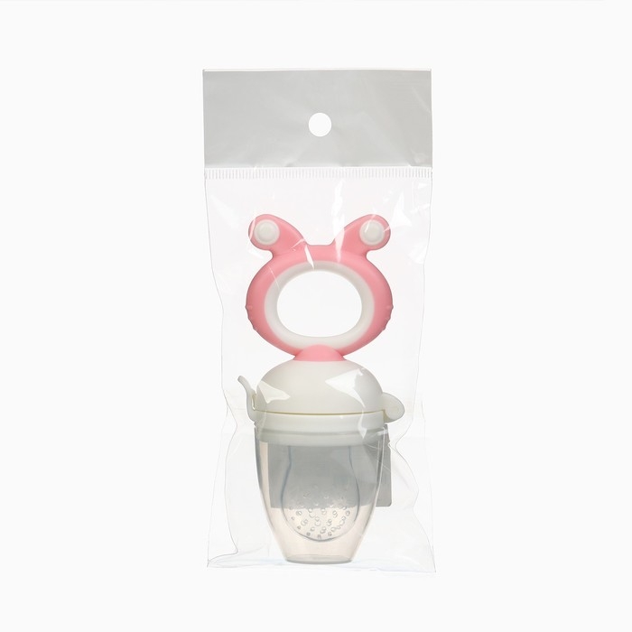 Ниблер с силиконовой сеточкой, вращ.поршень, цвет розовый Ниблер с силиконовой сеточкой, вращ.поршень, цвет розовый