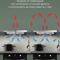 Вытяжка встраиваемая HBH 6232 IX нержавеющая сталь