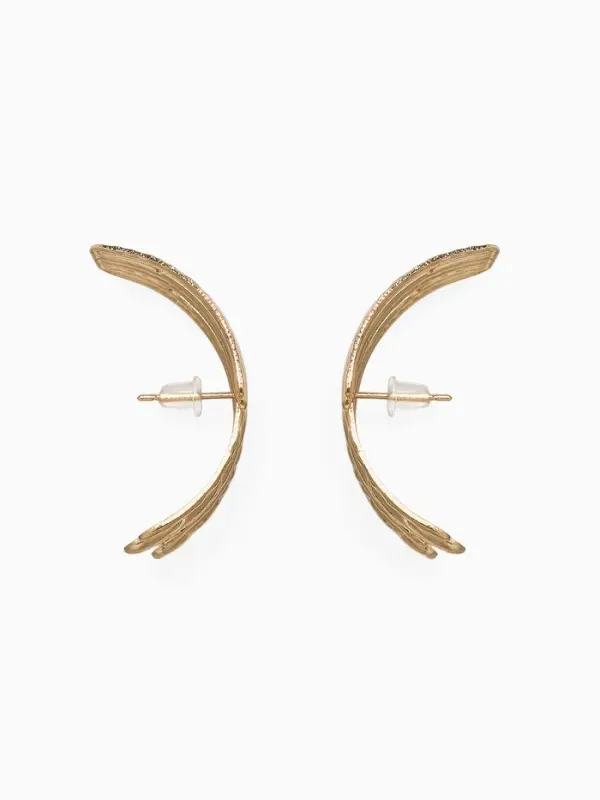 Серьги металл &laquo;Трио&raquo;, объёмные, цвет золото