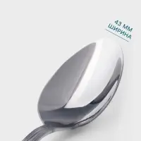 Столовая ложка Hanna Kn&ouml;vell Malaren, 20.5 см, толщина 3 мм, нержавеющая сталь, серебристая