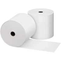 Ролики для касс Комус 80мм х 70м, 58 гр/м2, вт. 12 мм, 3 рул/уп (спайка)