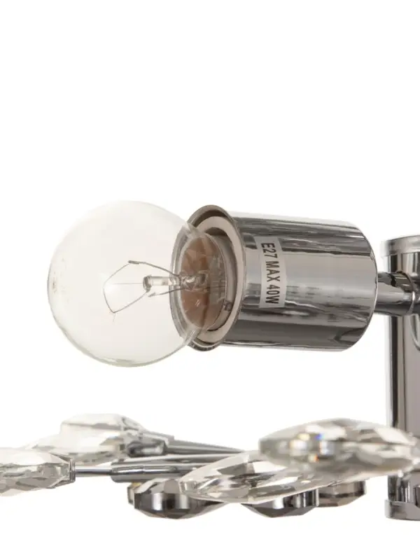 Люстра BayerLux &laquo;Цветы&raquo;, 3&times;40 Вт, Е27, хром, 42&times;42&times;18 см