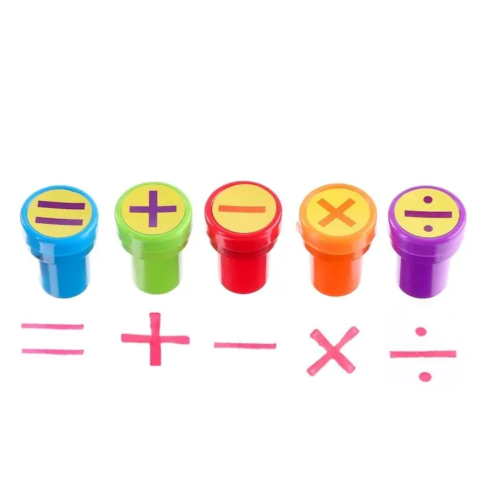 Печать цветная «Математические знаки», набор 5 шт., МИКС