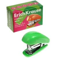 Степлер mini №24/6 20 л ErichKrause Compact Neon, МИКС