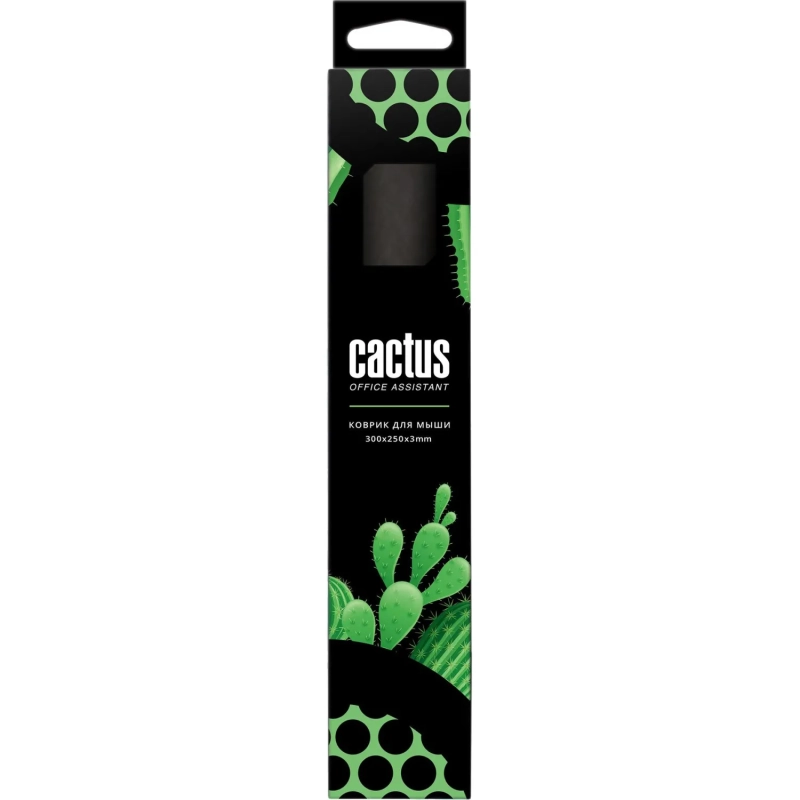 Коврик для мыши Cactus Black 300x250x3мм (CS-MP-D01M/CS-MPC-D01M)