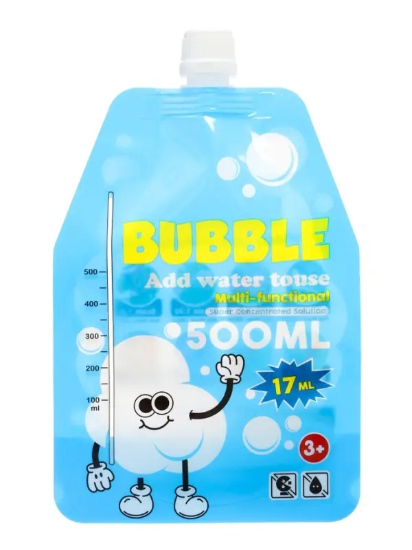 Мыльный раствор для пузырей 17 мл., концентрат разводится водой до 500 мл.
