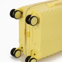 Чемодан на съёмных колёсах, 18", кодовый замок, 33&times;16&times;49 см, жёлтый