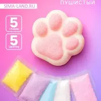 Флок пушистый для рукоделия, 5 г, 5 шт.