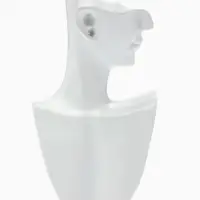 Бюст для украшений &laquo;Пол-лица&raquo;, мини, отверстие под серьгу, 6.6&times;6.8&times;11 см, белый