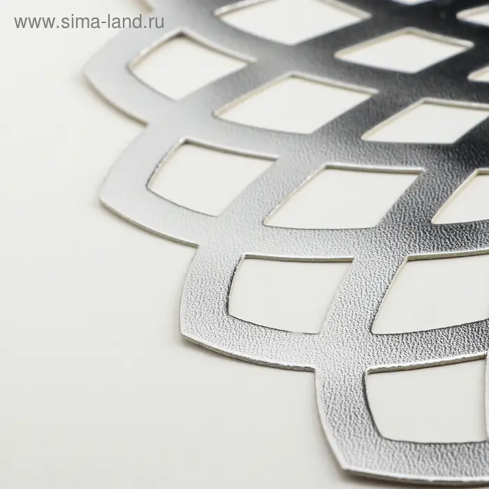 Салфетка сервировочная на стол «Дэми», d=37 см, цвет серебряный