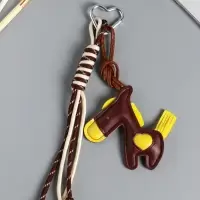 Брелок на карабине кожзам, текстиль "Лошадка с сердечком" с узлом 26х10х1,5 см Брелок на карабине кожзам, текстиль "Лошадка с сердечком" с узлом 26х10х1,5 см