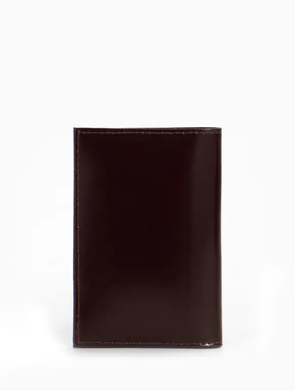 Обложка для паспорта, натуральная кожа, гладкая, бордовая
