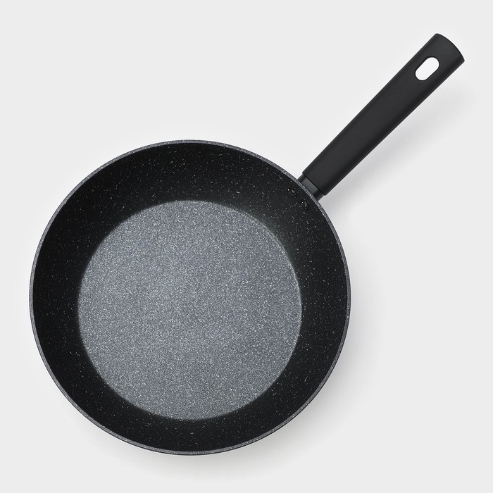 Сковорода Доляна «Первый дом», d=28 см, h=8 см, индукция, цвет чёрный