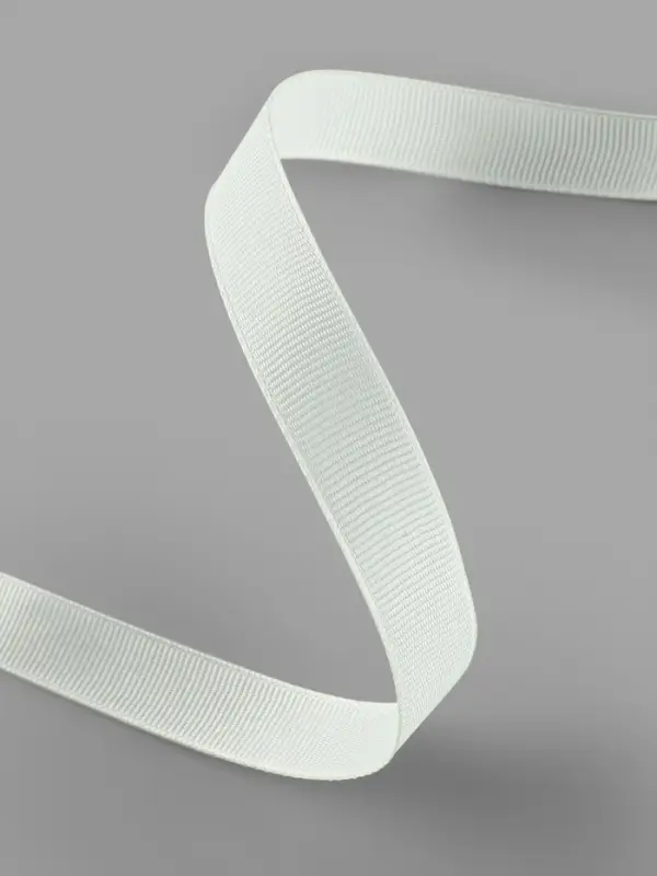 Лента репсовая, 15 мм, 23&plusmn;1 м, молочная №08