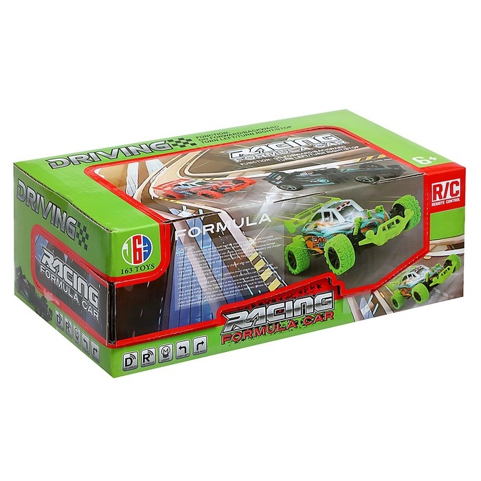 Машина радиоуправляемая «Формула», свет, с аккумулятором, цвет зелёный Машина радиоуправляемая «Формула», свет, с аккумулятором, цвет зелёный