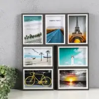 Фоторамка МДФ, стекло на 7 фото 10х15 "День и ночь" 40,5х35,5х2,2 см Фоторамка МДФ, стекло на 7 фото 10х15 "День и ночь" 40,5х35,5х2,2 см