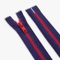 Молния &laquo;Трактор&raquo;, №5, неразъёмная, замок автомат, 20 см, синяя, красная