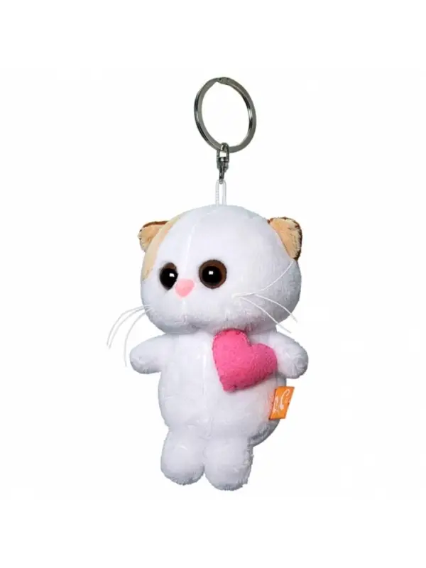 Детский брелок &laquo;Кошечка Ли Ли с розовым сердцем&raquo;, мягкий, 12 см
