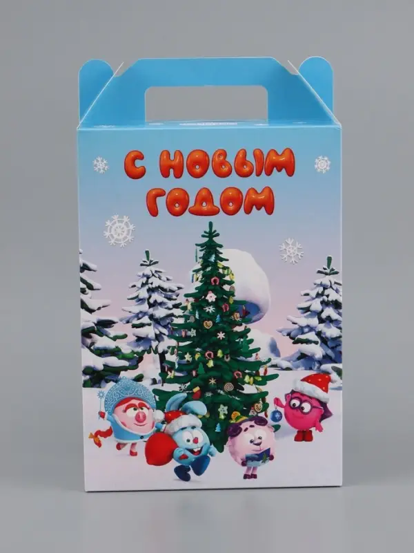 Коробка складная &laquo;С Новым годом&raquo;, 20&times;33&times;10 см, Смешарики, самосборная