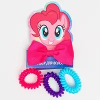 Резинки для волос 3 шт., заколка «Пинки Пай», My little Pony