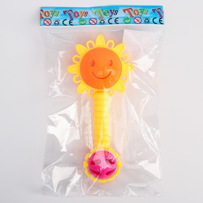Погремушка «Солнышко», цвет МИКС, Крошка Я Погремушка «Солнышко», цвет МИКС, Крошка Я