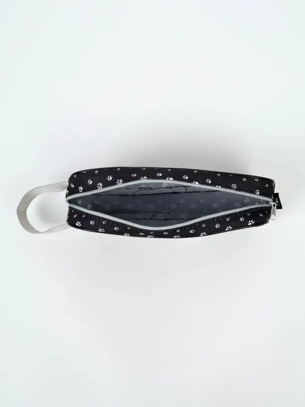 Пенал мягкий 2 отд. Объем 100*220*40 боковой карман, с ручкой "Котик"