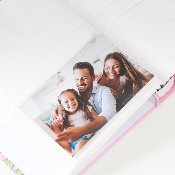 Фотоальбом на 200 фото 10х15 см Фотоальбом на 200 фото 10х15 см "Крупные цветы" МИКС 26х20,5х5,6 см