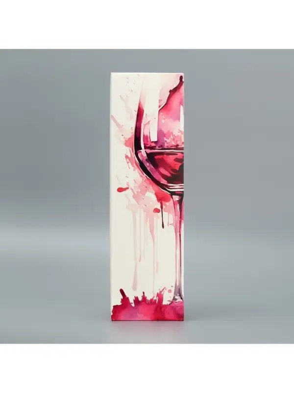 Коробка подарочная складная, упаковка, &laquo;Время пить вино&raquo;, 9&times;32&times;9 см