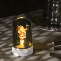 Светодиодная фигура под куполом &laquo;Дед Мороз&raquo; 6&times;9.5&times;6 см, дерево, батарейки LR1130&times;3 (нет в комплекте), свечение тёплое белое