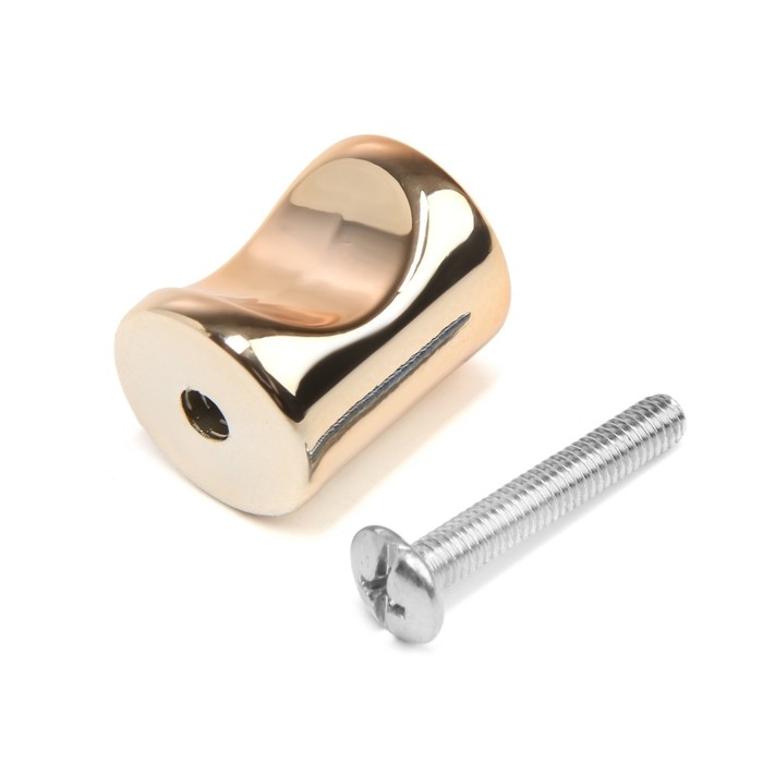 Ручка-кнопка CAPPIO РК102, d=18 мм, пластик, цвет золото, 8 шт.