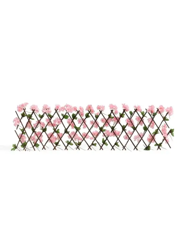 Ограждение декоративное, 35&times;120 см, &laquo;Розовые цветы&raquo;, Greengo