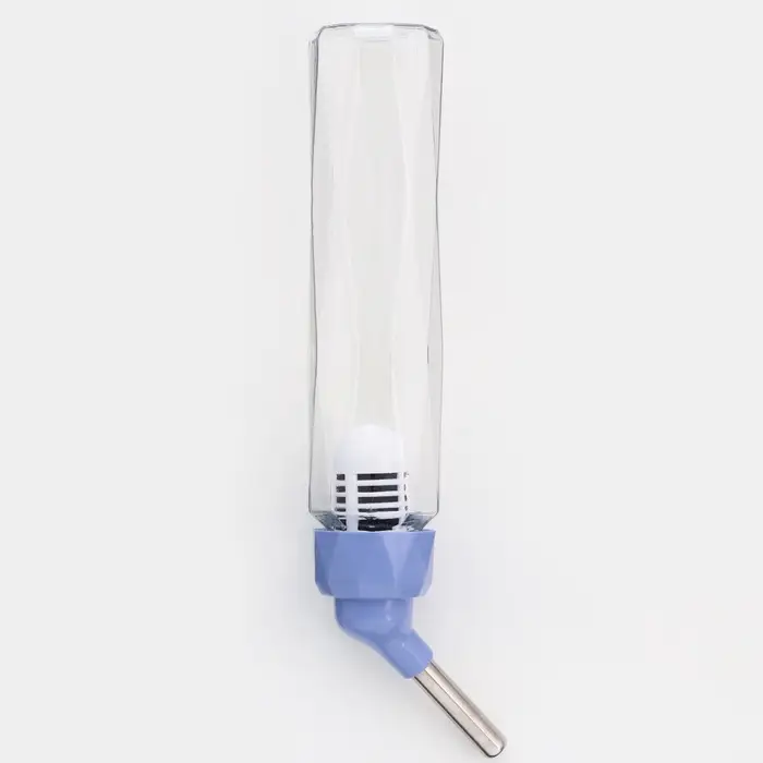 Поилка для грызунов, 125 мл, крепление-пружинка, синяя