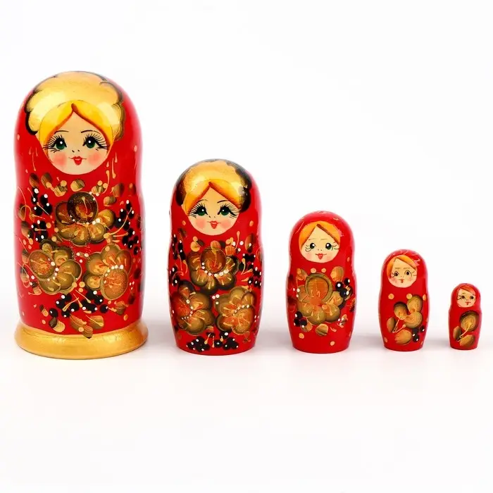 Матрёшка 5 в 1 большая, МИКС Матрёшка 5 в 1 большая, МИКС