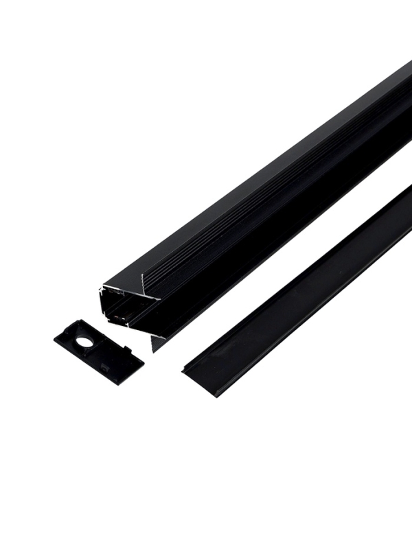 Шинопровод трековый магнитный «Broad», однофазный, скрытый монтаж, 1 м, чёрный