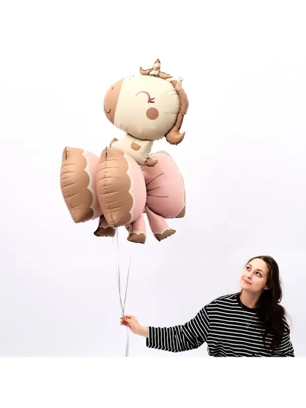 Воздушный шар фольгированный 31" &laquo;Единорог&raquo;, фигура, матовый