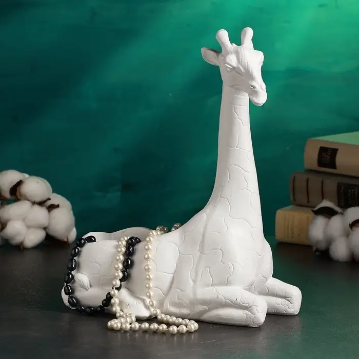 Подставка для мелочей &laquo;Жираф&raquo;, 13&times;11&times;29 см, белый