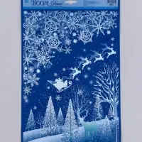 Статическая наклейка для окон и зеркал Room Decor "Окно в сказку" 26,5х40 см