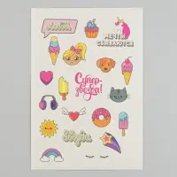 Временные переводные тату «Мечты сбываются», 11 × 16 см