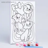 Картина по номерам для детей Друзья, 20&times;30 см, &laquo;Кошечка&raquo;