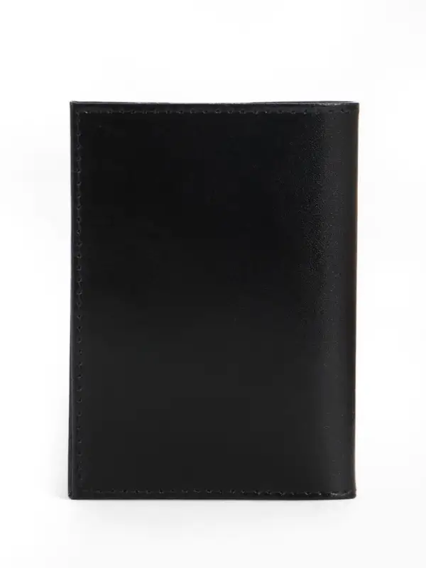 Обложка для автодокументов, натуральная кожа, гладкая, 10&times;1&times;13 см, чёрная