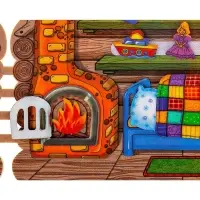 Развивающая книжка из фетра &laquo;Домик Дедушки Мороза&raquo;