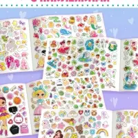 Книжка 500 наклеек &laquo;Для девочек&raquo;, 8 стр.