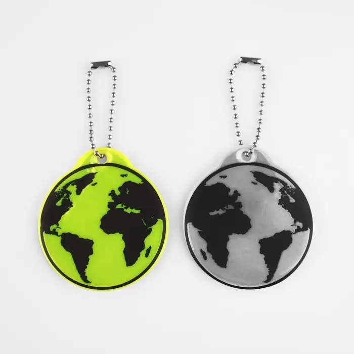 Светоотражающий элемент &laquo;Земля&raquo;, двусторонний, 6 &times; 5,5 см, цвет МИКС