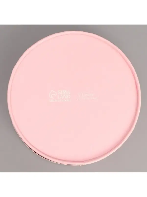 Коробка для макарун, кондитерская упаковка тубус с окном &laquo;Розовый&raquo; 16&times;16&times;5 см