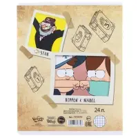 Тетрадь в клетку 24 листа, 5 видов МИКС, обложка мелованный картон, «Гравити Фолз» Тетрадь в клетку 24 листа, 5 видов МИКС, обложка мелованный картон, «Гравити Фолз»