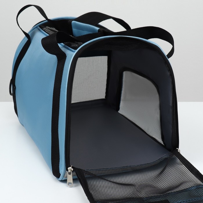 Сумка-переноска сетчатая,53 х 26 х 34 см, голубая Сумка-переноска сетчатая,53 х 26 х 34 см, голубая