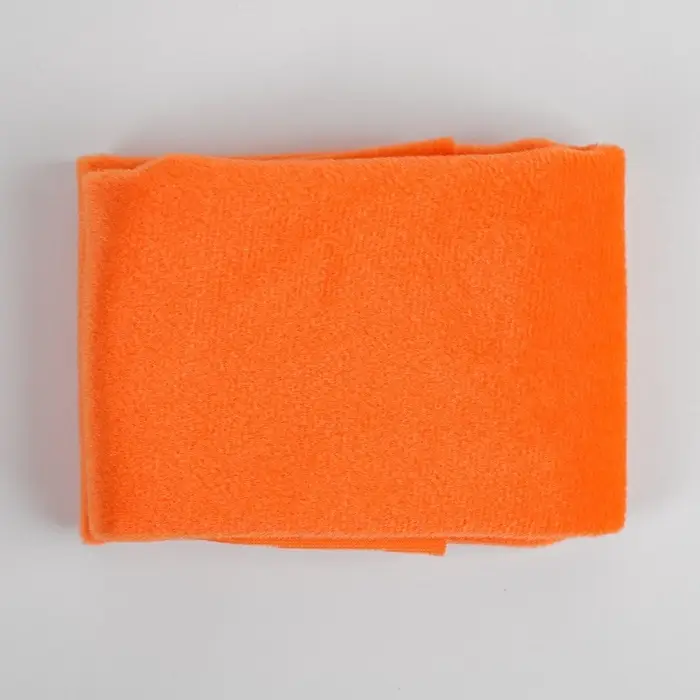 Ткань для рукоделия, плюш, оранжевая, лоскут 53&times;50 см