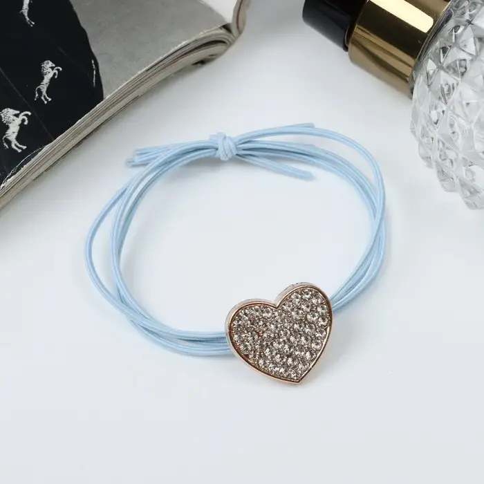 Резинка для волос Резинка для волос "Амелия" сердце, 5 см, микс